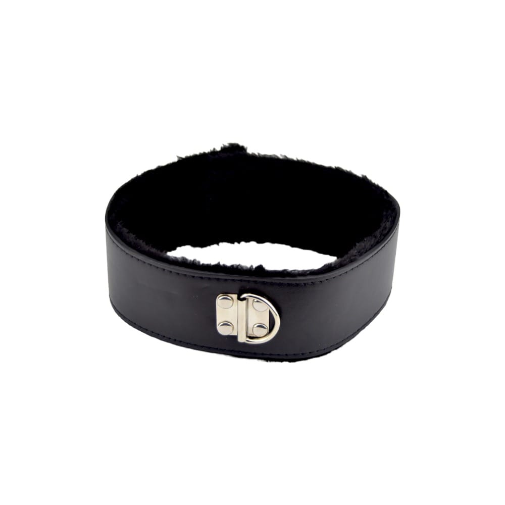 Bound to Please Furry Collar with Leash Black 7 Bound to Please Furry Collar with Leash Black - Image 6