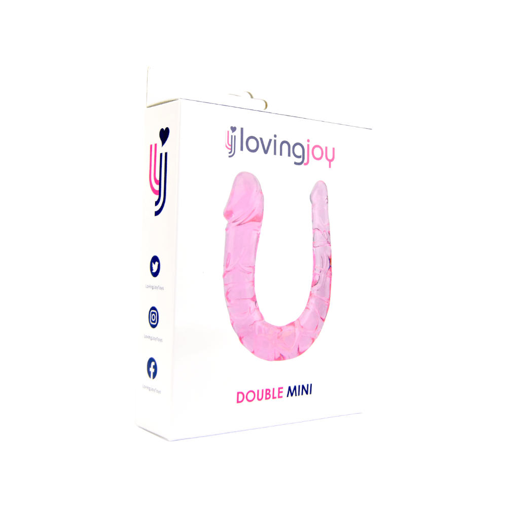Loving Joy Double Mini Dildo Pink 7 Loving Joy Double Mini Dildo Pink - Image 6