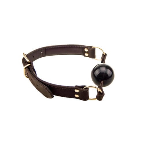BOUND Nubuck Leather Solid Ball Gag 4 BOUND Nubuck Leather Solid Ball Gag - Image 3