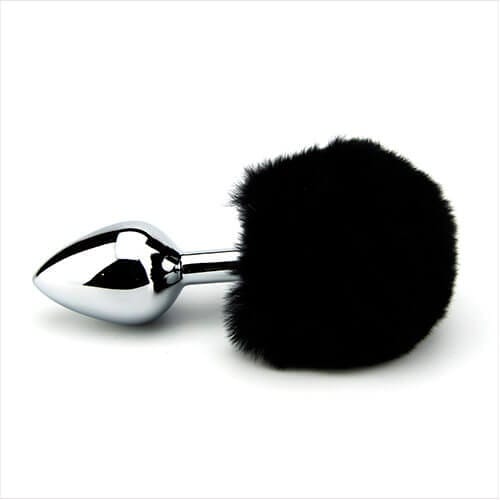 Furry Fantasy Black Bunny Tail Butt Plug 2 Furry Fantasy Black Bunny Tail Butt Plug - Image 1