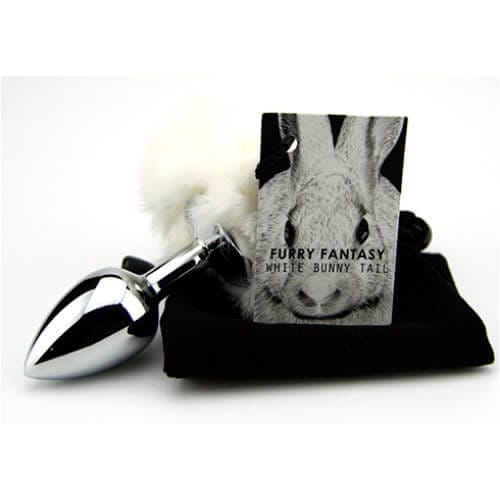 Furry Fantasy White Bunny Tail Butt Plug 5 Furry Fantasy White Bunny Tail Butt Plug - Image 4