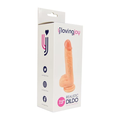 Loving Joy Realistic Dildo with Balls and Suction Cup 7.5 Inch 10 Loving Joy Realistic Dildo with Balls and Suction Cup 7.5 Inch - Image 9