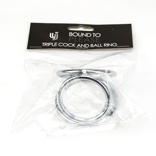 Bound to Please Triple Cock and Ball Ring 7 Bound to Please Triple Cock and Ball Ring - Image 6