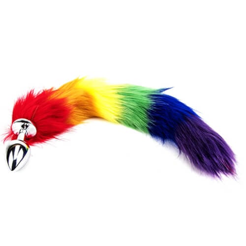 Furry Fantasy Rainbow Tail Butt Plug 7 Furry Fantasy Rainbow Tail Butt Plug - Image 6