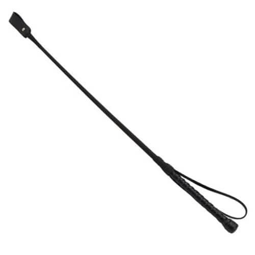 Bound Noir Nubuck Leather Riding Crop 2 impact toy