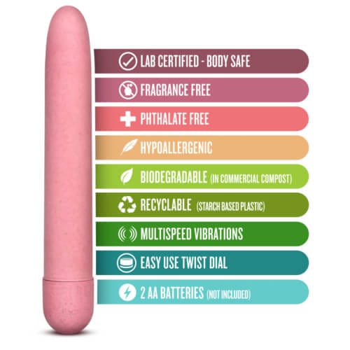 Gaia Biodegradable Eco Vibrator Pink 8 Gaia Biodegradable Eco Vibrator Pink - Image 7