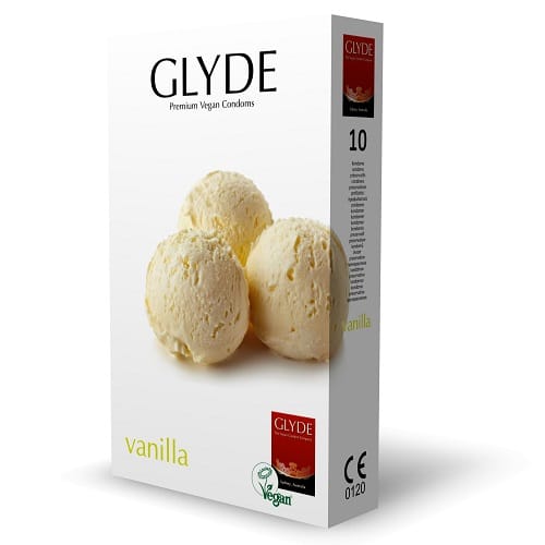 Glyde Ultra Vanilla Flavour Vegan Condoms 10 Pack 5 Glyde Ultra Vanilla Flavour Vegan Condoms 10 Pack - Image 4