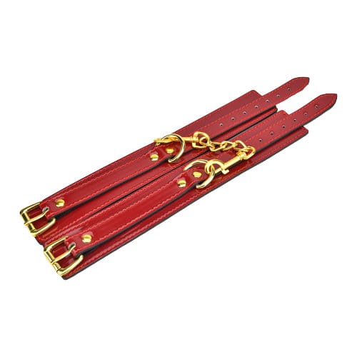 Bound to Please Red Ankle Cuffs 4 Bound to Please Red Ankle Cuffs - Image 3