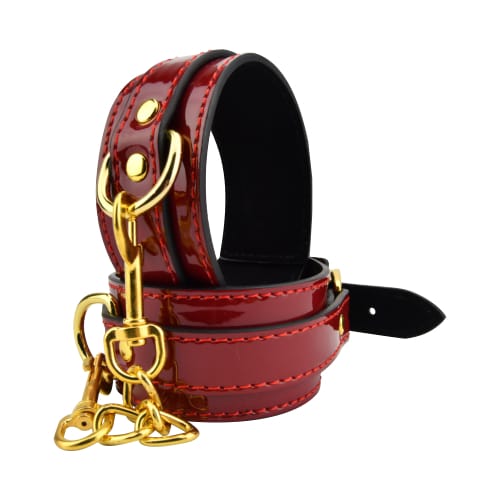 Bound to Please Red Ankle Cuffs 2 restraint