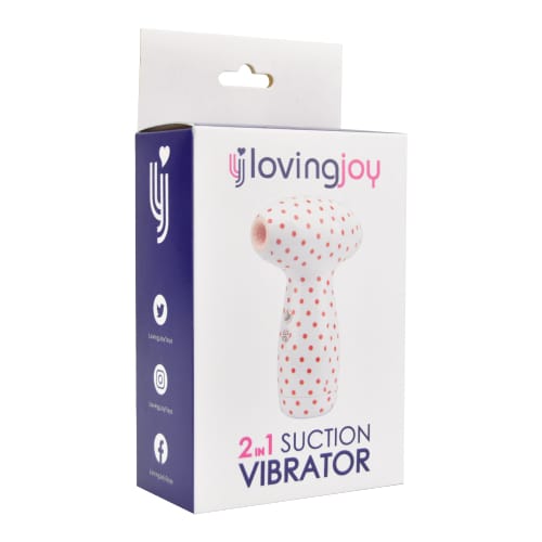 Loving Joy 2 in 1 Suction Vibrator Polka Dot 8 Loving Joy 2 in 1 Suction Vibrator Polka Dot - Image 7