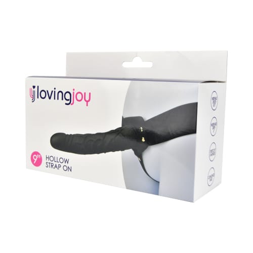 Loving Joy 9 Inch Hollow Strap On Black 8 Loving Joy 9 Inch Hollow Strap On Black - Image 7