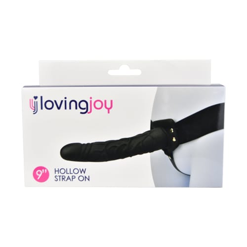 Loving Joy 9 Inch Hollow Strap On Black 9 Loving Joy 9 Inch Hollow Strap On Black - Image 8