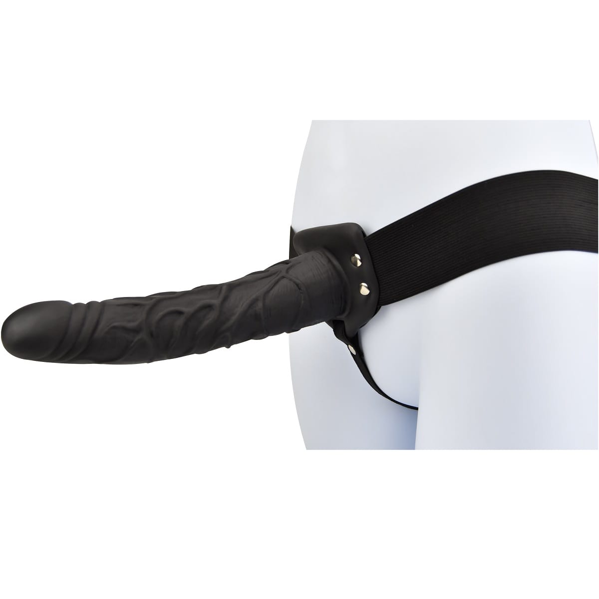 Loving Joy 9 Inch Hollow Strap On Black 2 9 Inch Hollow Strap On