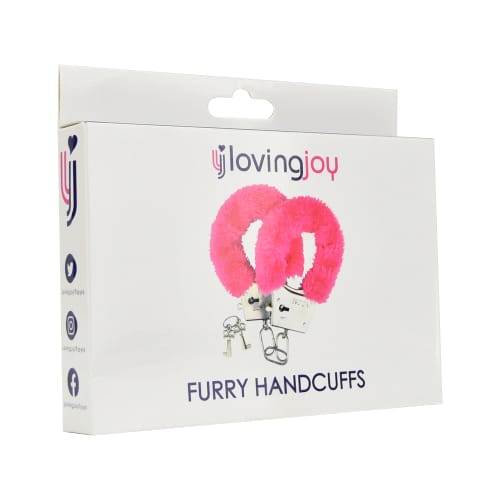 Loving Joy Furry Handcuffs Pink 4 Loving Joy Furry Handcuffs Pink - Image 3