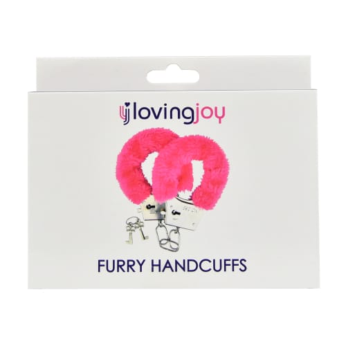 Loving Joy Furry Handcuffs Pink 6 Loving Joy Furry Handcuffs Pink - Image 5