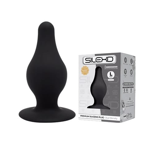 SilexD Dual Density Tapered Silicone Butt Plug Large 5 SilexD Dual Density Tapered Silicone Butt Plug Large - Image 4