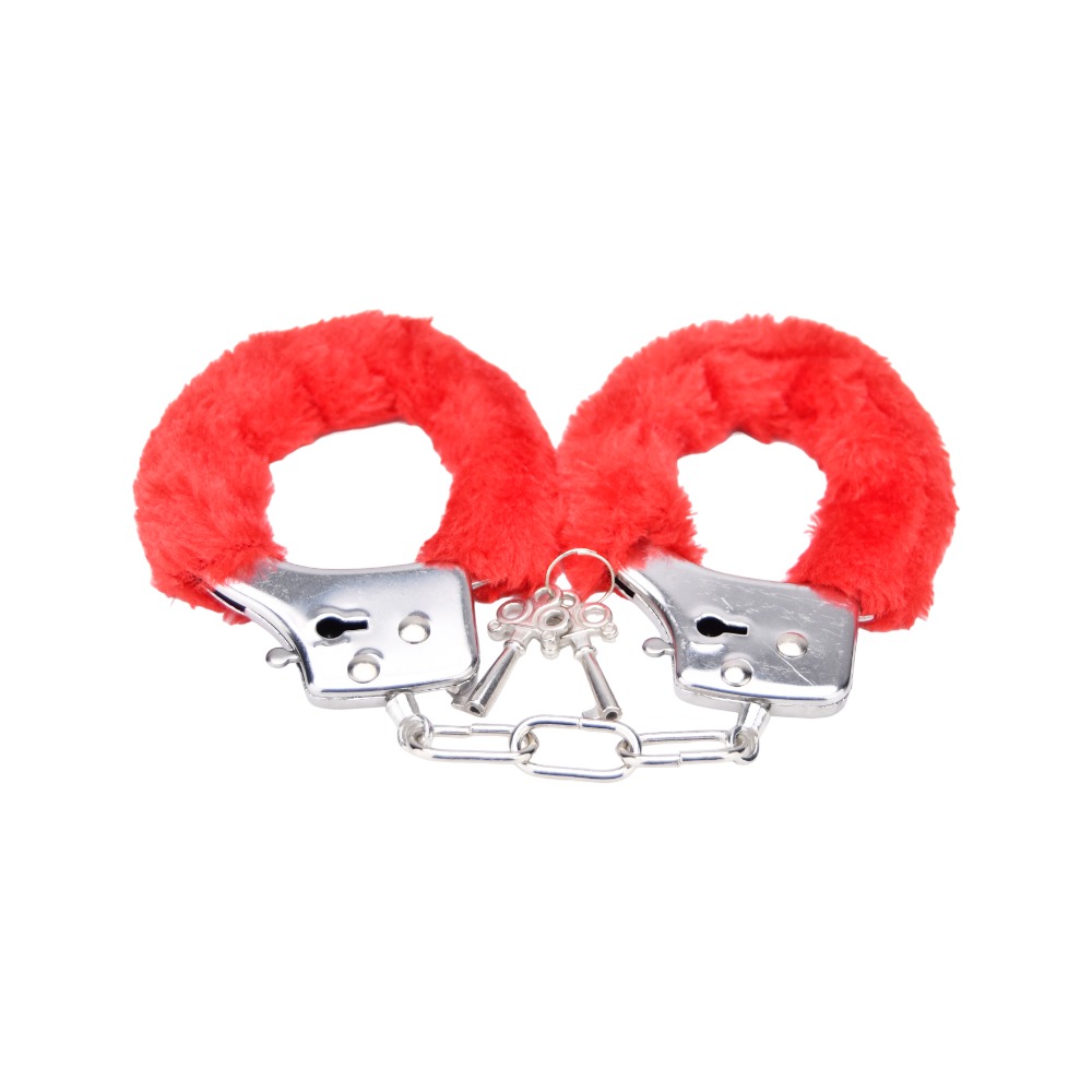Bound to Play. Heavy Duty Furry Handcuffs Red 8 Bound to Play. Heavy Duty Furry Handcuffs Red - Image 7