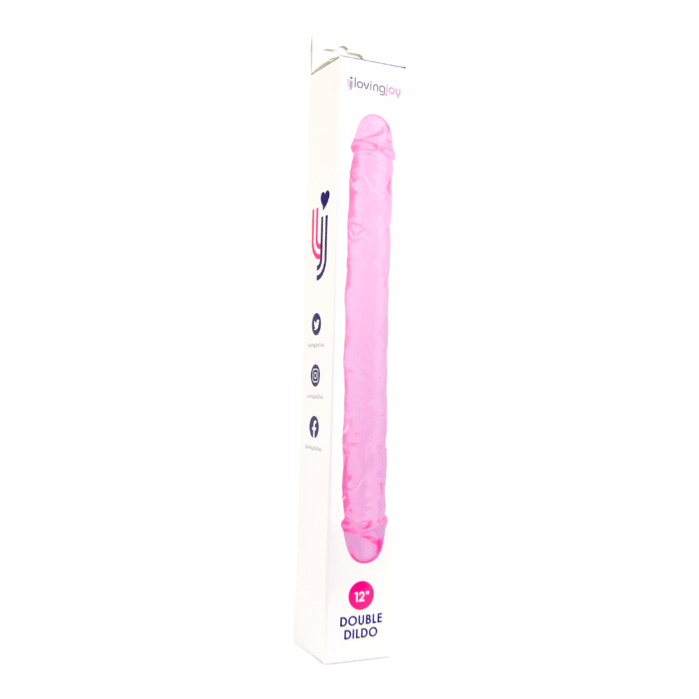 Loving Joy 12 Inch Double Dildo Pink 9 Loving Joy 12 Inch Double Dildo Pink - Image 9