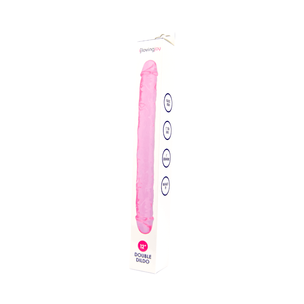 Loving Joy 12 Inch Double Dildo Pink 10 Loving Joy 12 Inch Double Dildo Pink - Image 10