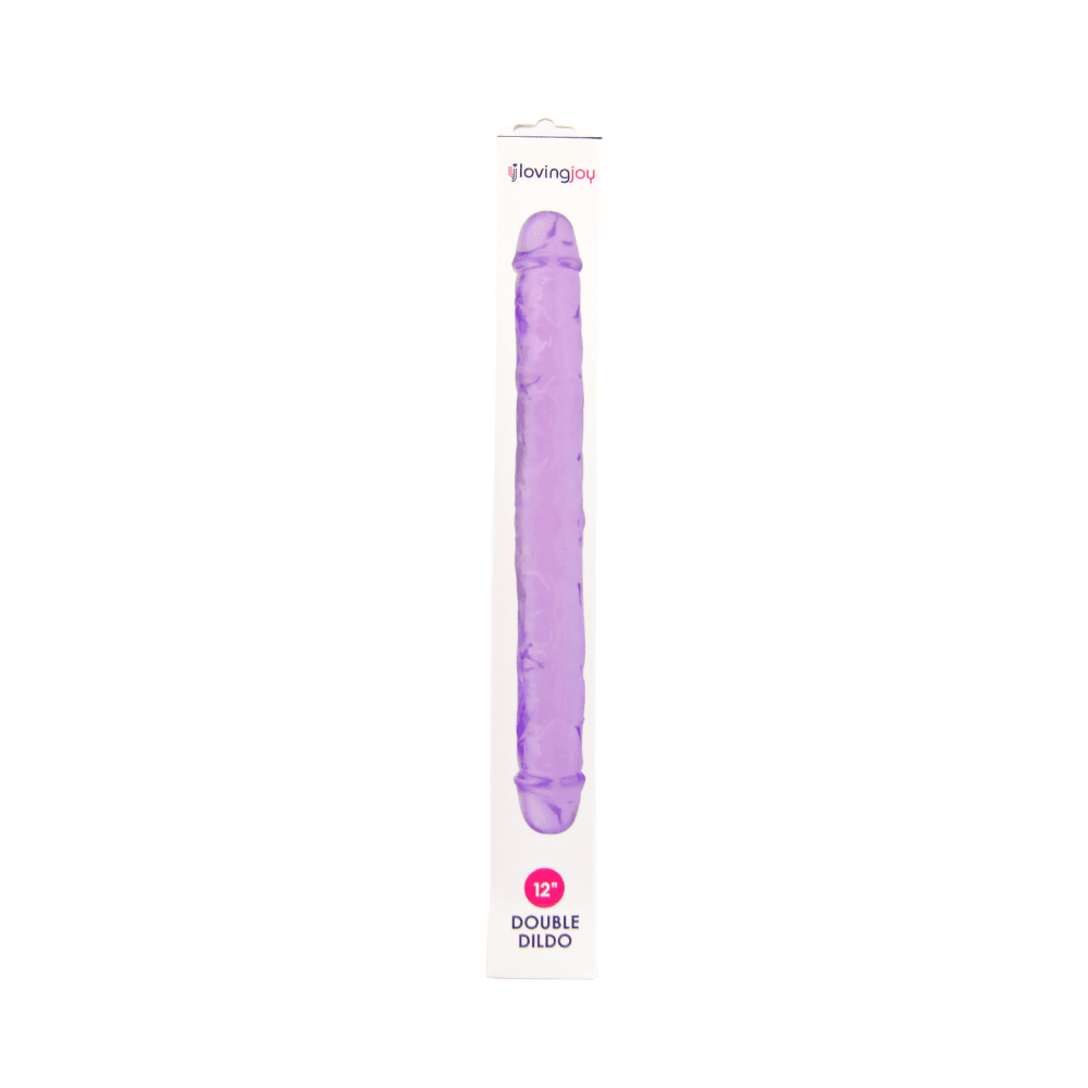 Loving Joy 12 Inch Double Dildo Purple 8 Loving Joy 12 Inch Double Dildo Purple - Image 7