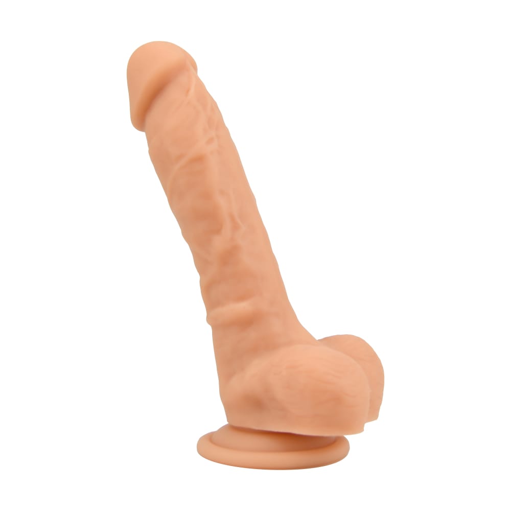 Loving Joy 8 Inch Realistic Silicone Dildo with Suction Cup and Balls Vanilla 5 Loving Joy 8 Inch Realistic Silicone Dildo with Suction Cup and Balls Vanilla - Image 4
