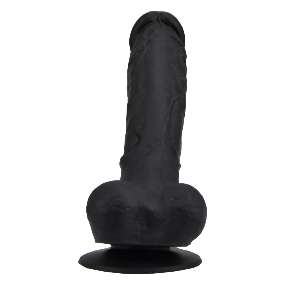 Loving Joy 9 Inch Realistic Silicone Dildo with Suction Cup and Balls Black 4 Loving Joy 9 Inch Realistic Silicone Dildo with Suction Cup and Balls Black - Image 3