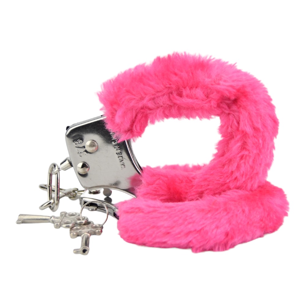 Bound to Play. Heavy Duty Furry Handcuffs Pink 5 Bound to Play. Heavy Duty Furry Handcuffs Pink - Image 4