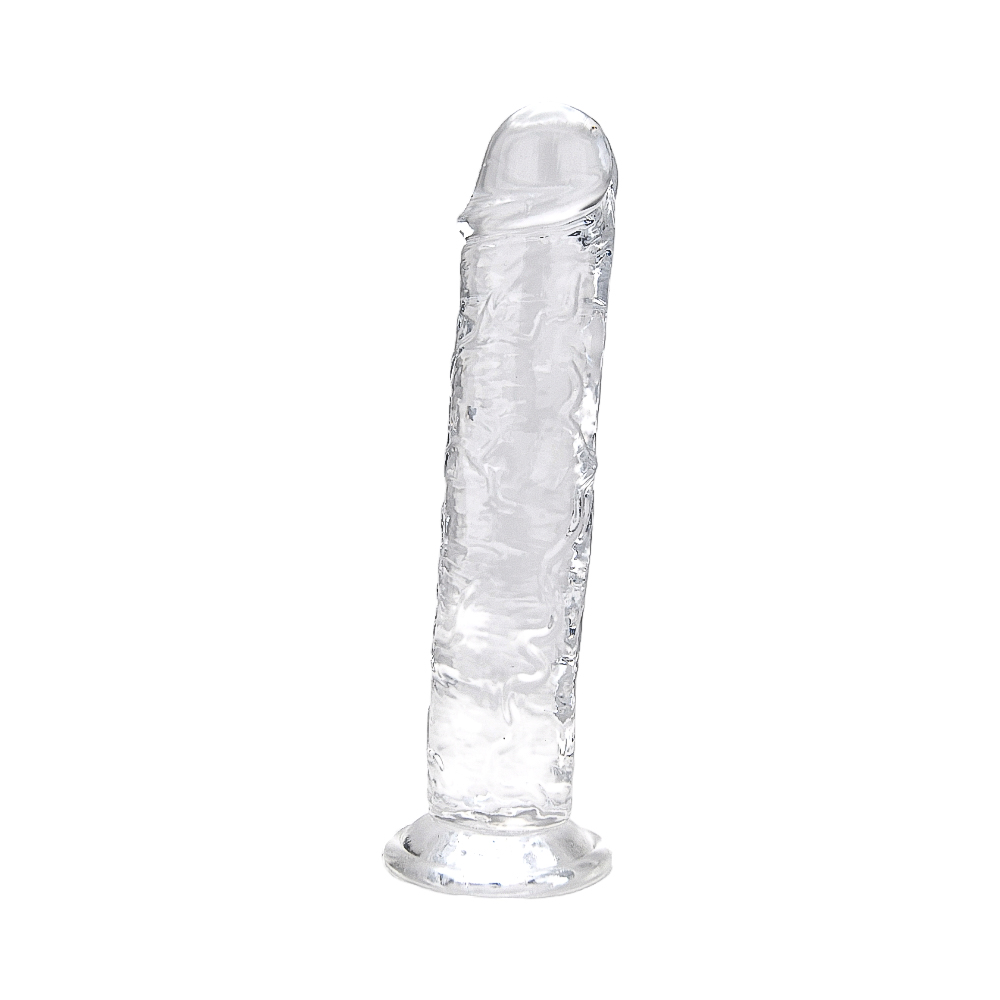 Loving Joy 7.5 Inch Suction Cup Dildo Clear 6 Loving Joy 7.5 Inch Suction Cup Dildo Clear - Image 5