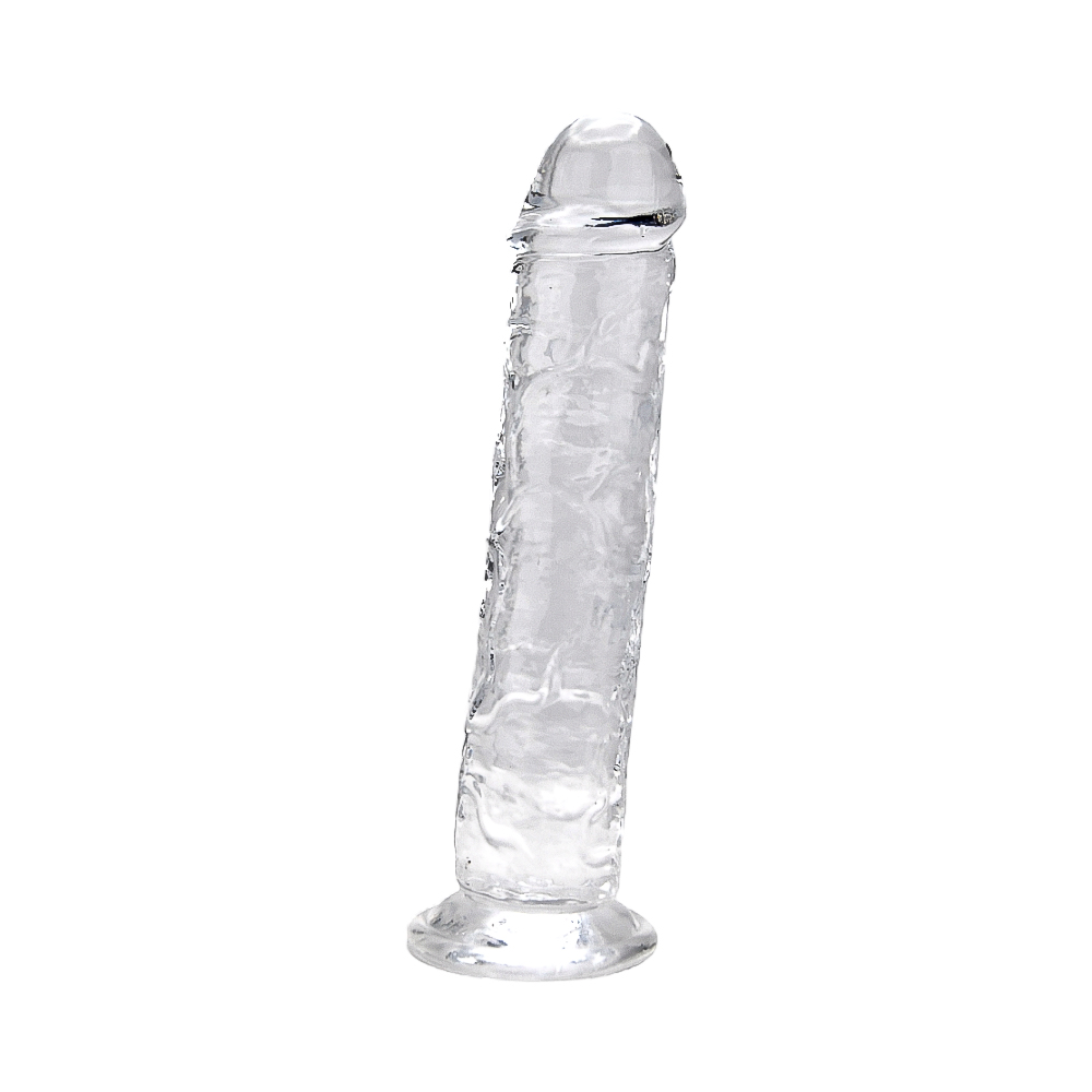 Loving Joy 7.5 Inch Suction Cup Dildo Clear 4 Loving Joy 7.5 Inch Suction Cup Dildo Clear - Image 3