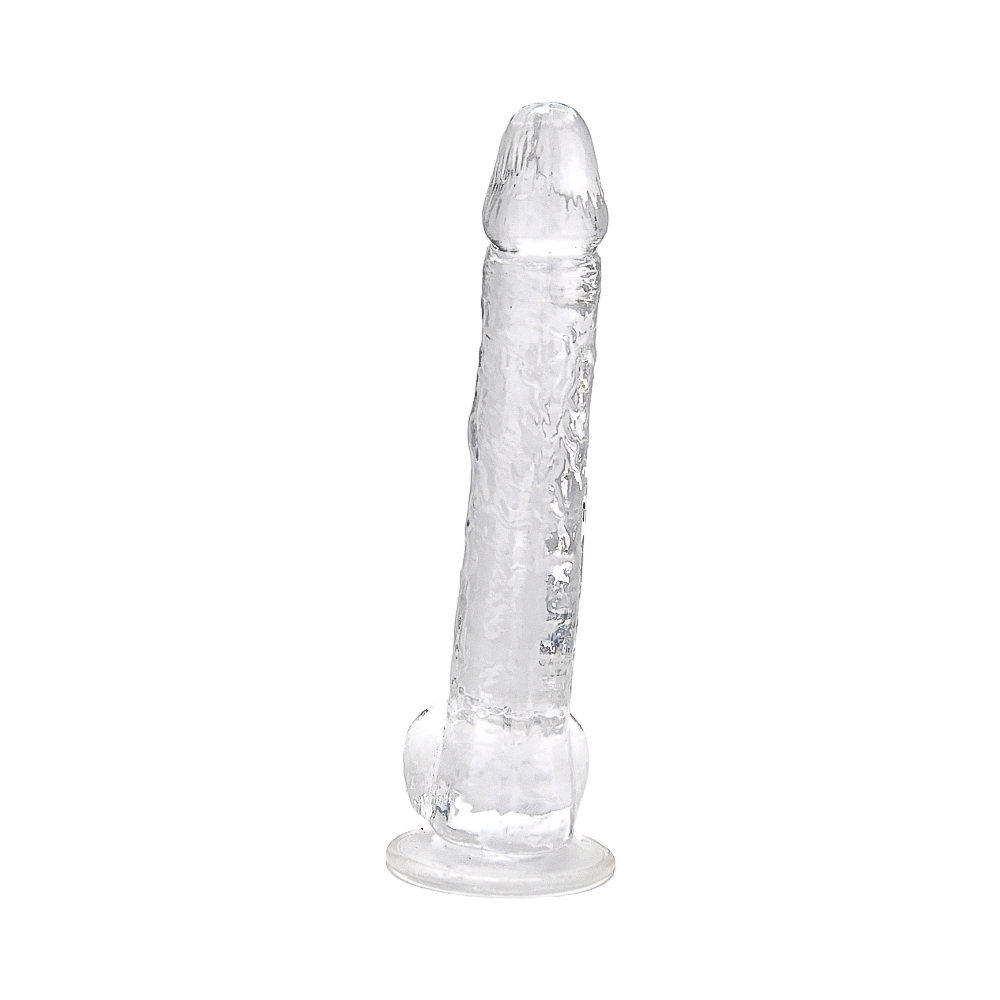 Loving Joy 11 Inch Dildo with Balls Clear 6 Loving Joy 11 Inch Dildo with Balls Clear - Image 5