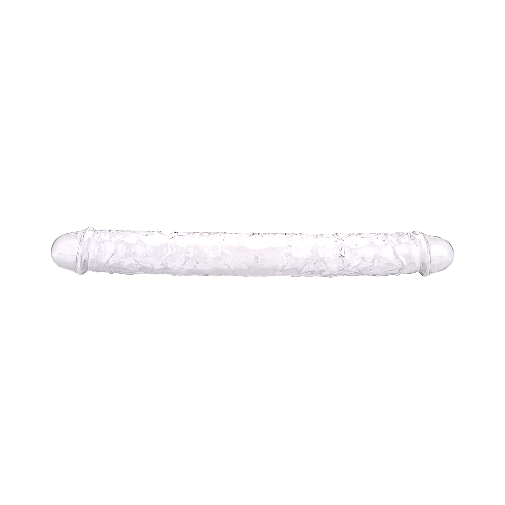 Loving Joy 15 Inch Double Ended Dildo Clear 5 Loving Joy 15 Inch Double Ended Dildo Clear - Image 4