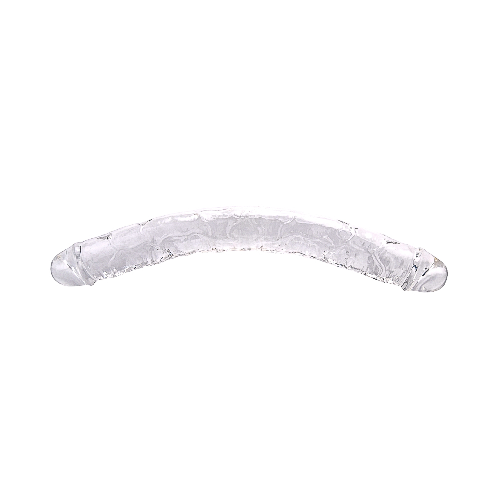 Loving Joy 15 Inch Double Ended Dildo Clear 6 Loving Joy 15 Inch Double Ended Dildo Clear - Image 5
