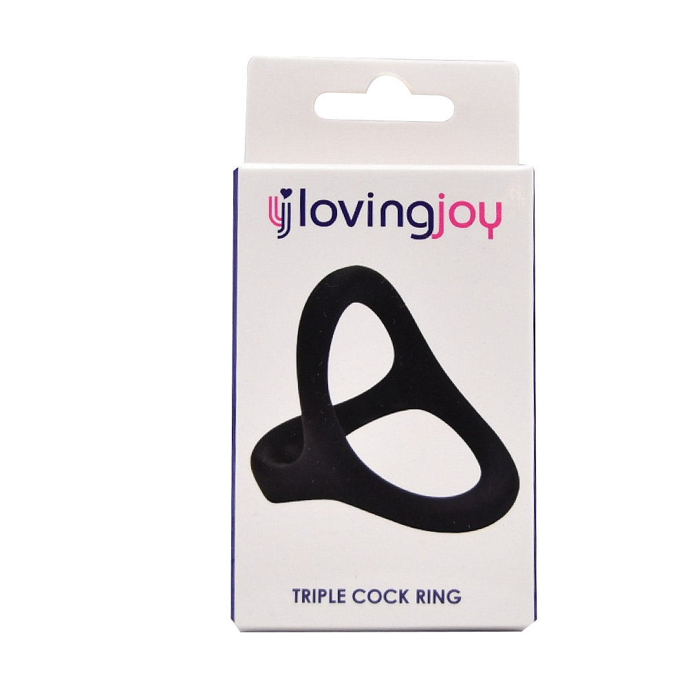 Loving Joy Silicone Triple Cock Ring 6 Loving Joy Silicone Triple Cock Ring - Image 5