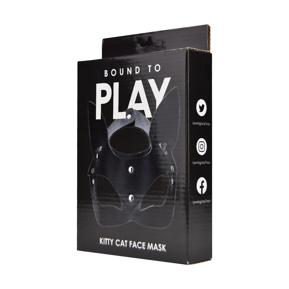 Bound to Play Kitty Cat Face Mask Black 6 Bound to Play Kitty Cat Face Mask Black - Image 5
