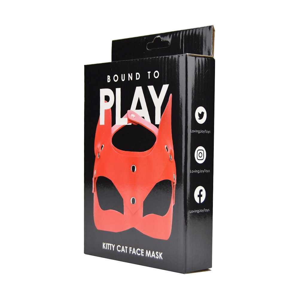 Bound to Play Kitty Cat Face Mask Red 6 Bound to Play Kitty Cat Face Mask Red - Image 5