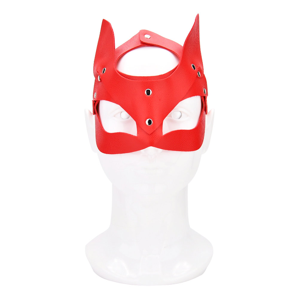 Bound to Play Kitty Cat Face Mask Red 2 blindfold