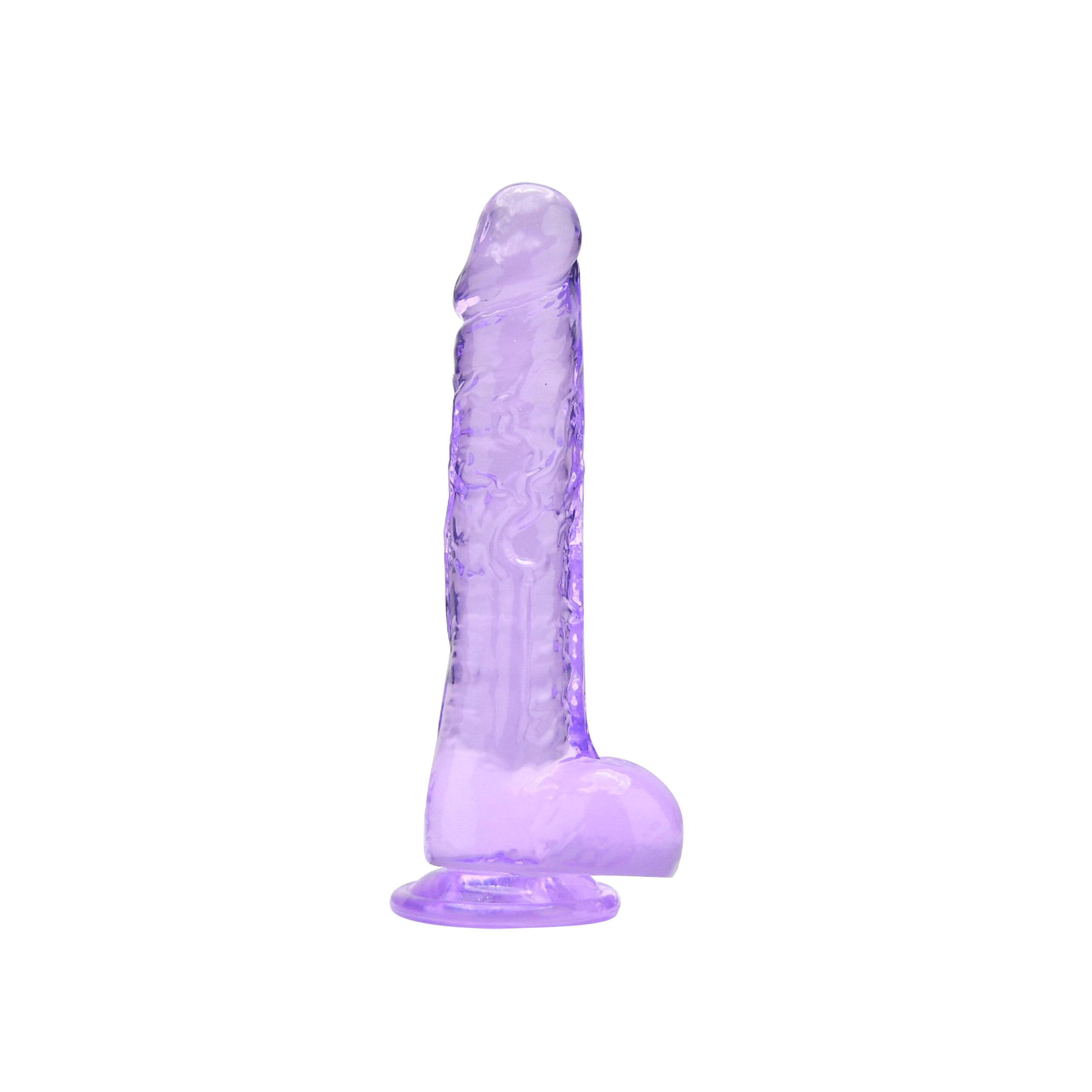 Loving Joy 8 Inch Dildo with Balls Purple 5 Loving Joy 8 Inch Dildo with Balls Purple - Image 4