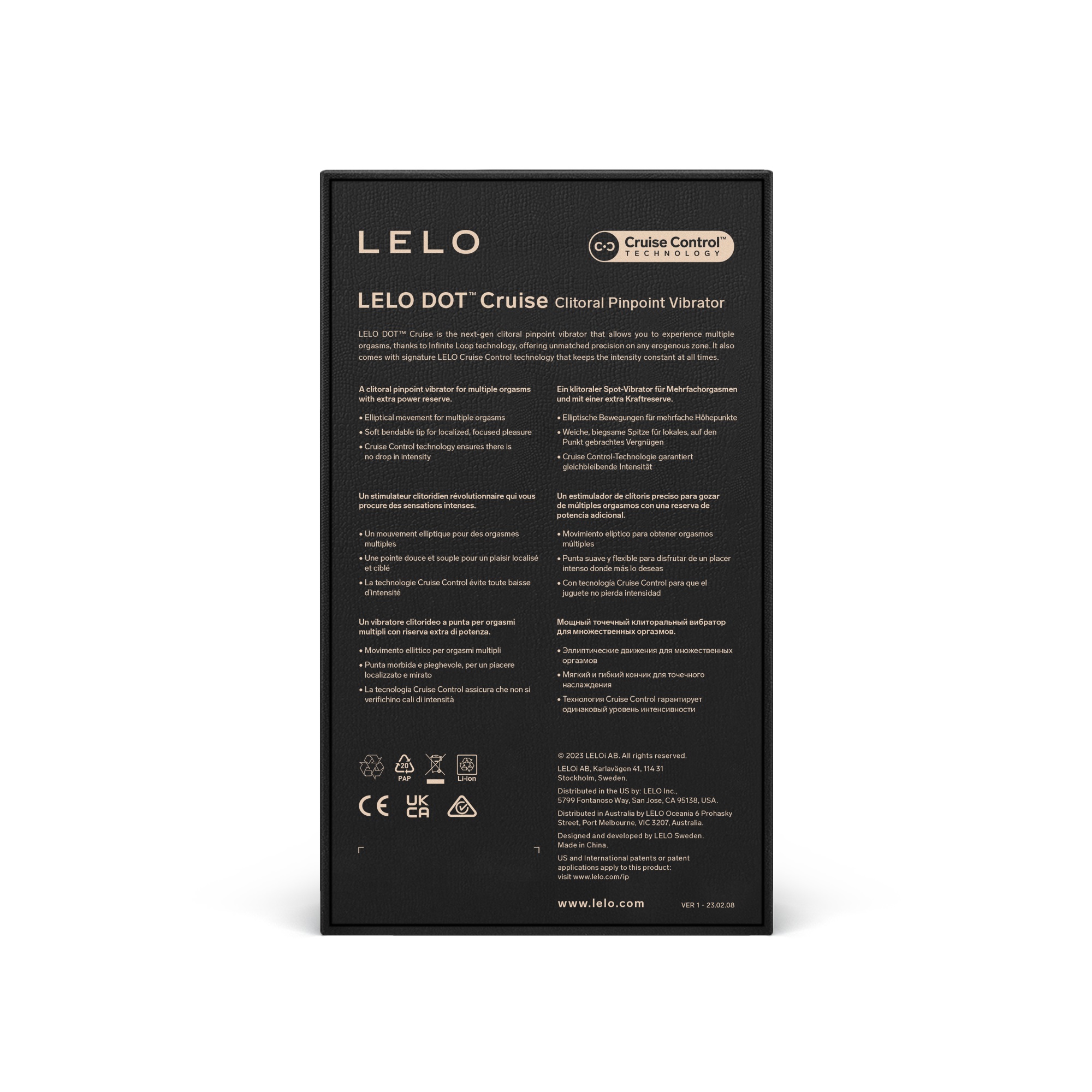 LELO Dot Cruise Clitoral Vibrator Peach Please 7 LELO Dot Cruise Clitoral Vibrator Peach Please - Image 6