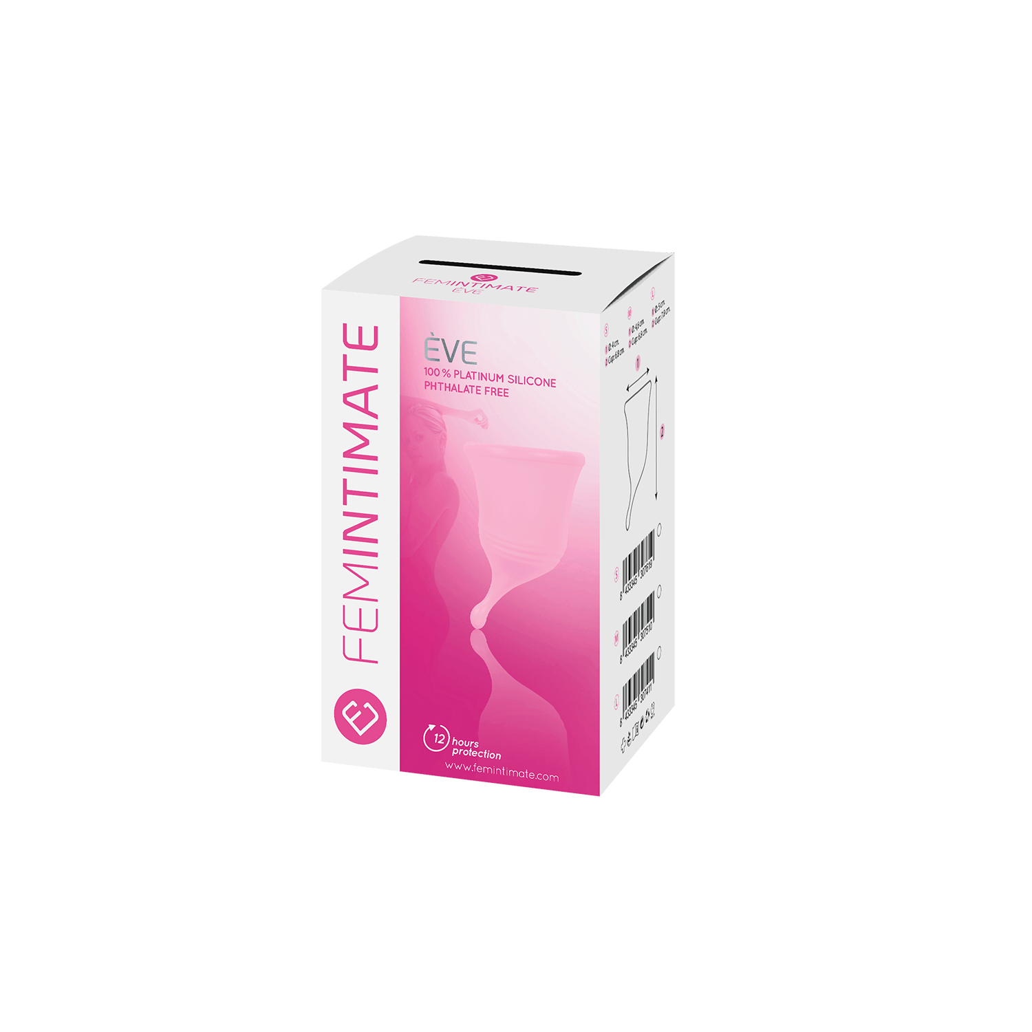 Femintimate Eve Menstrual Cup with Curved Stem Medium 4 Femintimate Eve Menstrual Cup with Curved Stem Medium - Image 3
