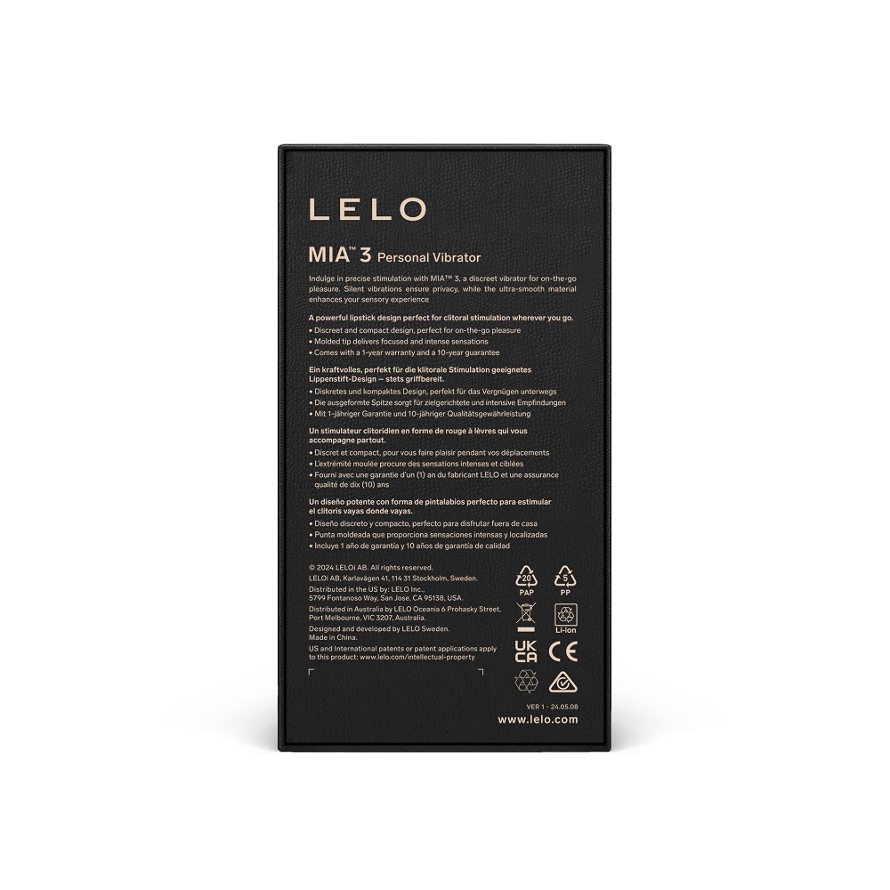 LELO Mia 3 Clitoral Vibrator Deep Rose 6 LELO Mia 3 Clitoral Vibrator Deep Rose - Image 5