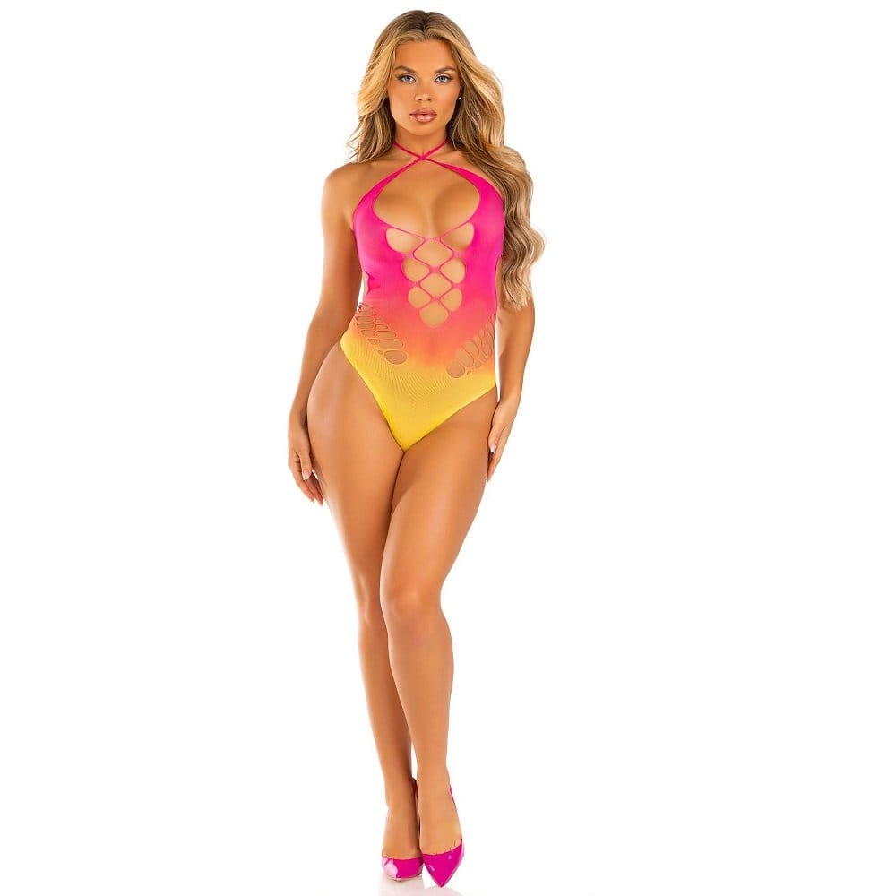 Leg Avenue Seamless Ombre Halter Bodysuit 7 Leg Avenue Seamless Ombre Halter Bodysuit - Image 6