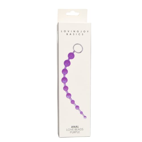 Loving Joy Anal Love Beads Purple 2 Loving Joy Anal Love Beads Purple - Image 1