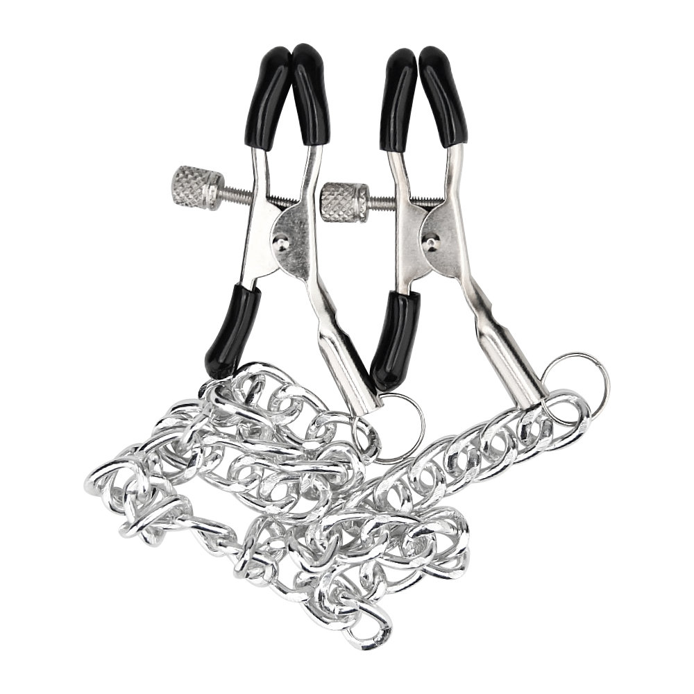 Bound to Please Adjustable Nipple Clamps & Chain 2 nipple toy
