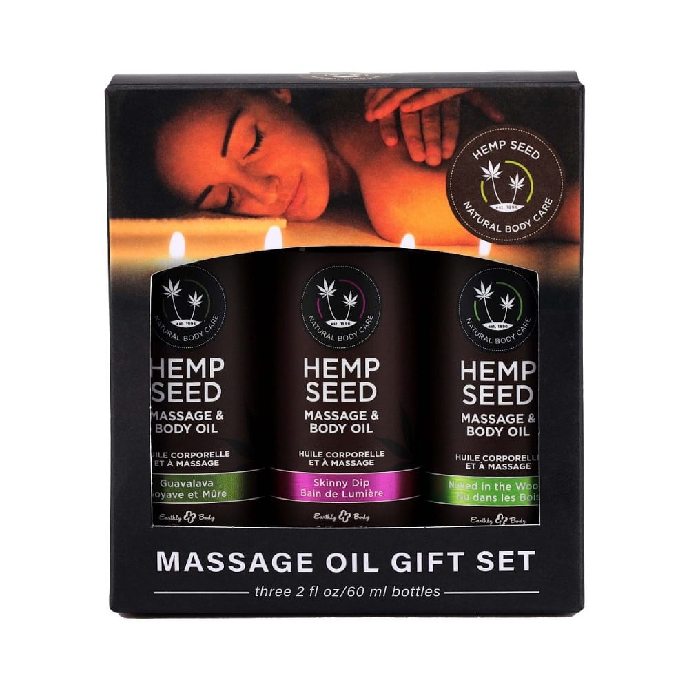 Earthly Body Massage Oil Gift Set Box 2 Massage Oil Gift Set Box