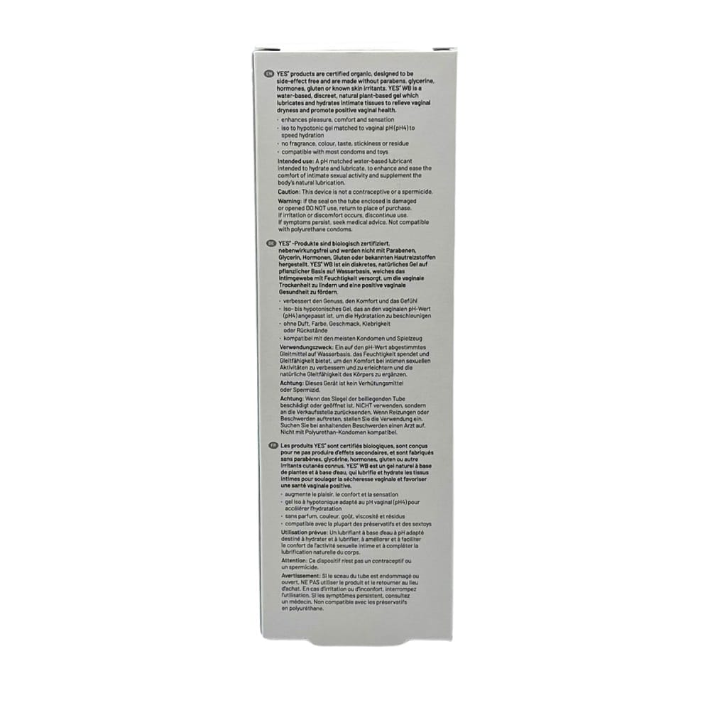 YES Organic Water Based Personal Lubricant-100ml 5 YES Organic Water Based Personal Lubricant-100ml - Image 4