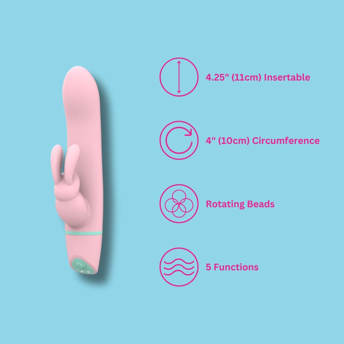 Mina Ripple Vibrating & Rotating Rabbit Vibrator 6 Mina Ripple Vibrating & Rotating Rabbit Vibrator - Image 5