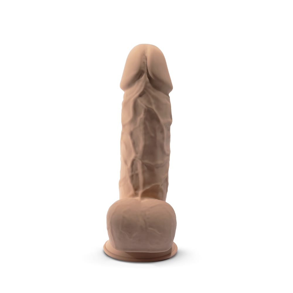 SilexD 8.5 inch Realistic Silicone Dual Density Girthy Dildo with Suction Cup with Balls 5 SilexD 8.5 inch Realistic Silicone Dual Density Girthy Dildo with Suction Cup with Balls - Image 4
