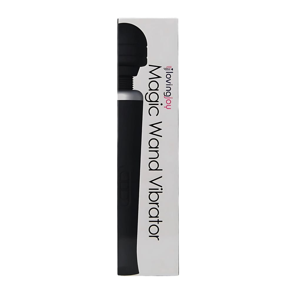 Loving Joy Rechargeable Magic Wand Vibrator Black 7 Loving Joy Rechargeable Magic Wand Vibrator Black - Image 6