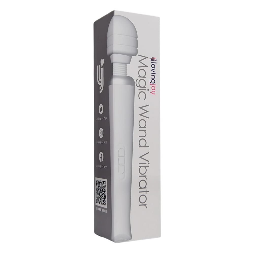 Loving Joy Rechargeable Magic Wand Vibrator White 8 Loving Joy Rechargeable Magic Wand Vibrator White - Image 7