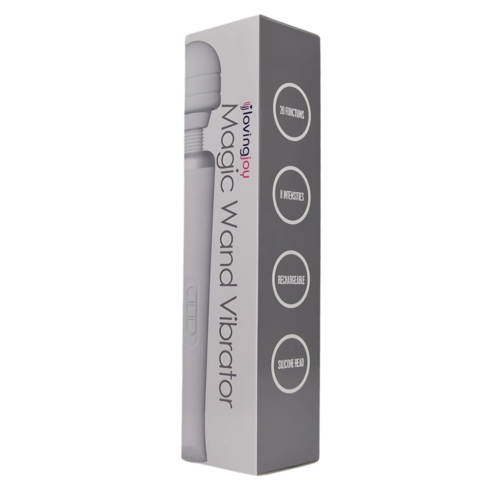 Loving Joy Rechargeable Magic Wand Vibrator White 9 Loving Joy Rechargeable Magic Wand Vibrator White - Image 8